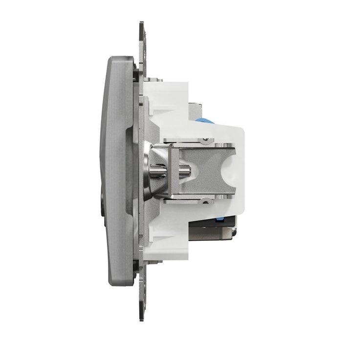 SOCKET TV+RJ45 CAT.6 UTP ALUMINUM SEDNA
