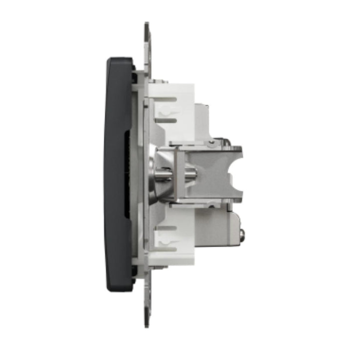 SOCKET TV+RJ45 CAT.6 UTP ANTHRACITE SEDNA