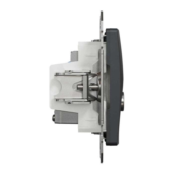 SOCKET TV+RJ45 CAT.6 UTP ANTHRACITE SEDNA