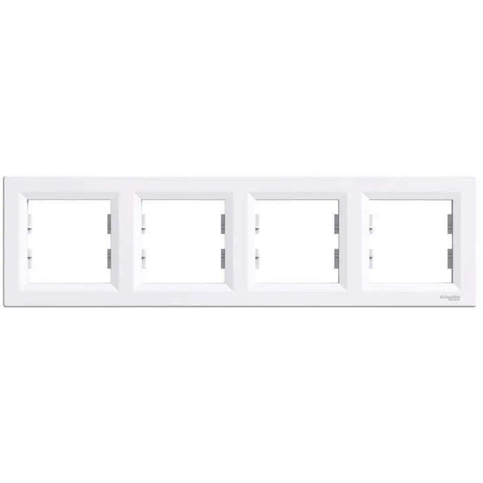 SCHNEIDER WHITE QUAD FRAME - Ключове и контакти<<<Електроматериали<<<Praktiker&&&Ключове и