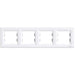 SCHNEIDER WHITE QUAD FRAME - Ключове и контакти<<<Електроматериали<<<Praktiker&&&Ключове и