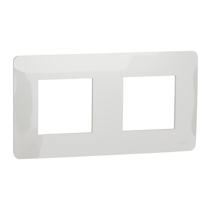 DOUBLE FRAME WHITE SCHNEIDER UNICA (NU200418)