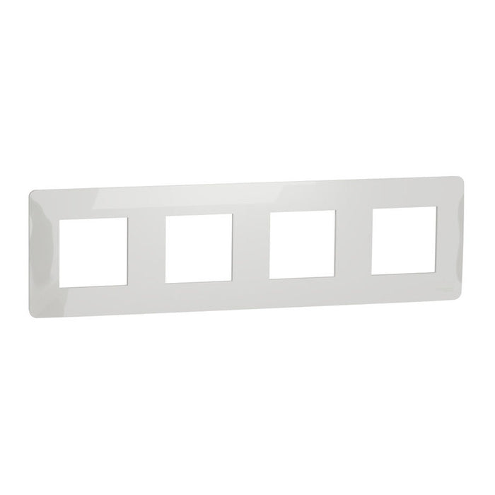 QUAD FRAME WHITE SCHNEIDER UNICA (NU200818)