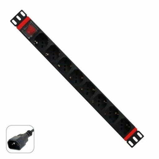 Schuko 19’’ 8 Way Multi-socket Adapter with On / Off Switch WP WPN-PDU-C01-08 - Компютър Мрежи и компоненти<<<Компютри|