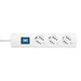 Schuko 3-socket plugboard with power switch Kopp Duoversal Plus 3600 W (1,4 m) - Електроника Периферни и резервни