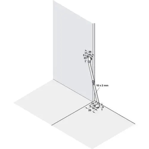 SCISSORS FOR FLAP DOOR 2 PCS. HAEFELE - Мебелен обков<<<Мебели и обков<<<Мебели и интериор<<<Praktiker&&&Мебелен
