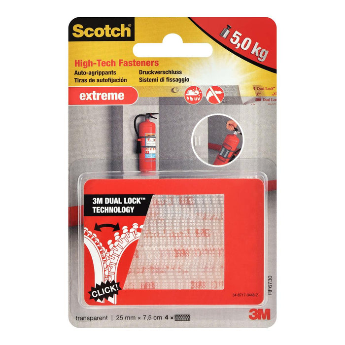 FASTENING TAPES TRANSPARENT 2 PAIRS FM RF6730 SCOTCH