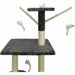 Scratching Post for Cats Jipsy Dark Grey Plush Wood (1 Unit) - Домашни Животни<<<Дом Градина<<<BigBuy&&&Здраве и