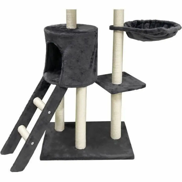 Scratching Post for Cats Jipsy Dark Grey Plush Wood (1 Unit) - Домашни Животни<<<Дом Градина<<<BigBuy&&&Здраве и