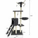 Scratching Post for Cats Jipsy Dark Grey Plush Wood (1 Unit) - Домашни Животни<<<Дом Градина<<<BigBuy&&&Здраве и