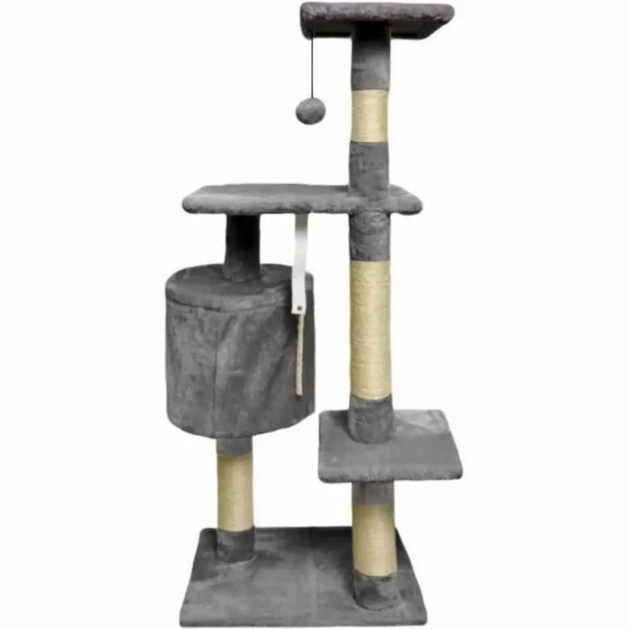 Scratching Post for Cats Paloma Dark Grey Polyester Plush Wood (1 Unit) - Домашни Животни<<<Дом
