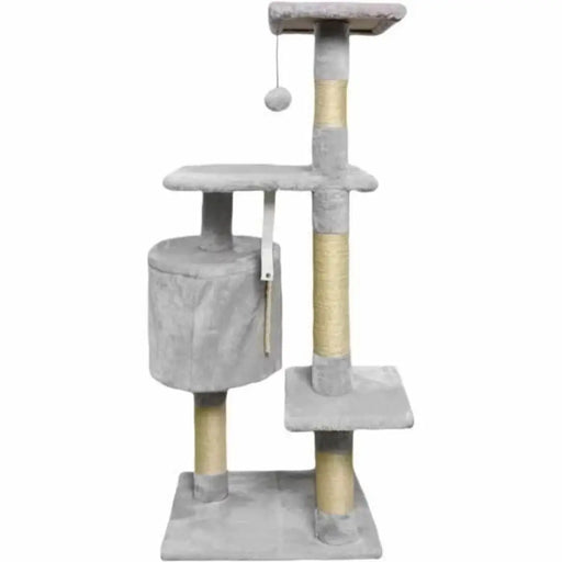 Scratching Post for Cats Paloma tree Grey Plush Wood Sisal (1 Unit) - Домашни Животни<<<Дом Градина<<<BigBuy&&&Здраве и