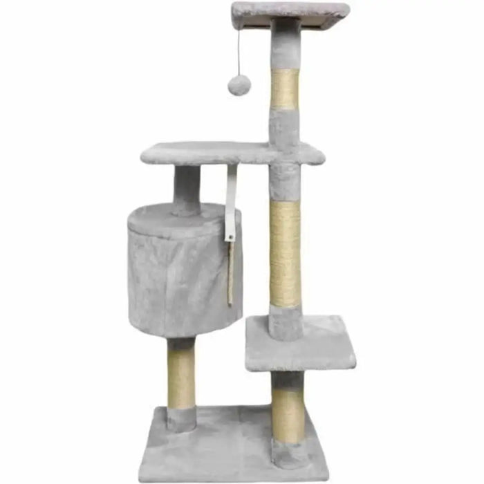 Scratching Post for Cats Paloma tree Grey Plush Wood Sisal (1 Unit) - Домашни Животни<<<Дом Градина<<<BigBuy&&&Здраве и