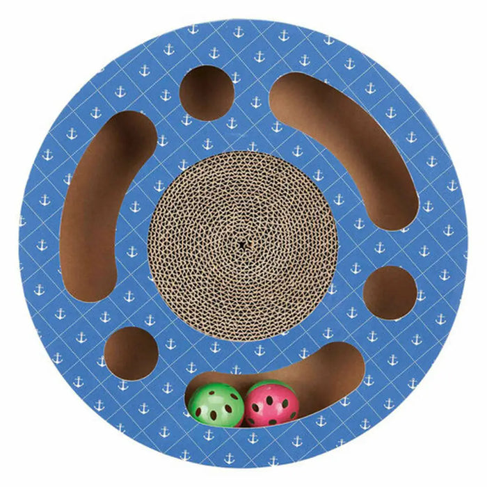 Scratching Post for Cats Trixie Blue Cardboard Plastic Ø 33 cm - Домашни Животни<<<Дом Градина<<<BigBuy&&&Къщички и