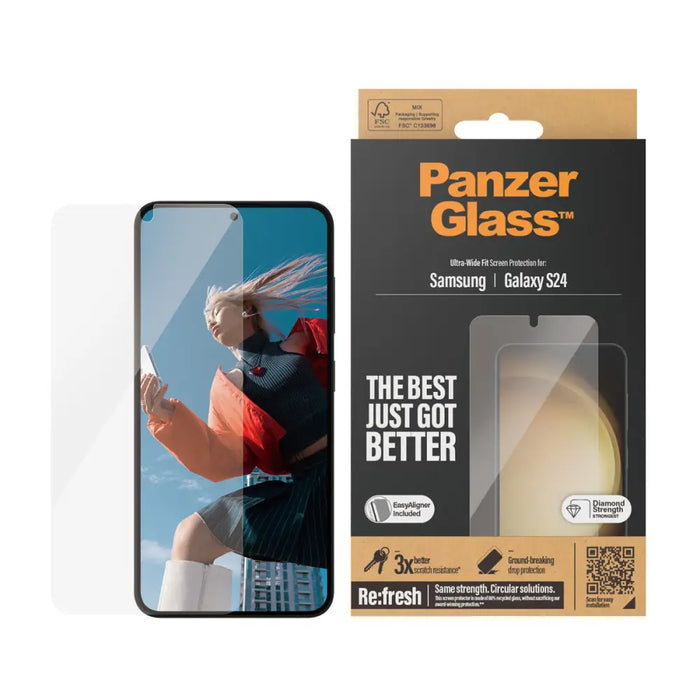 Screen Protector Panzer Glass 7350 Samsung Galaxy S24 - Протектори за Екран<<<Електроника Телефони и