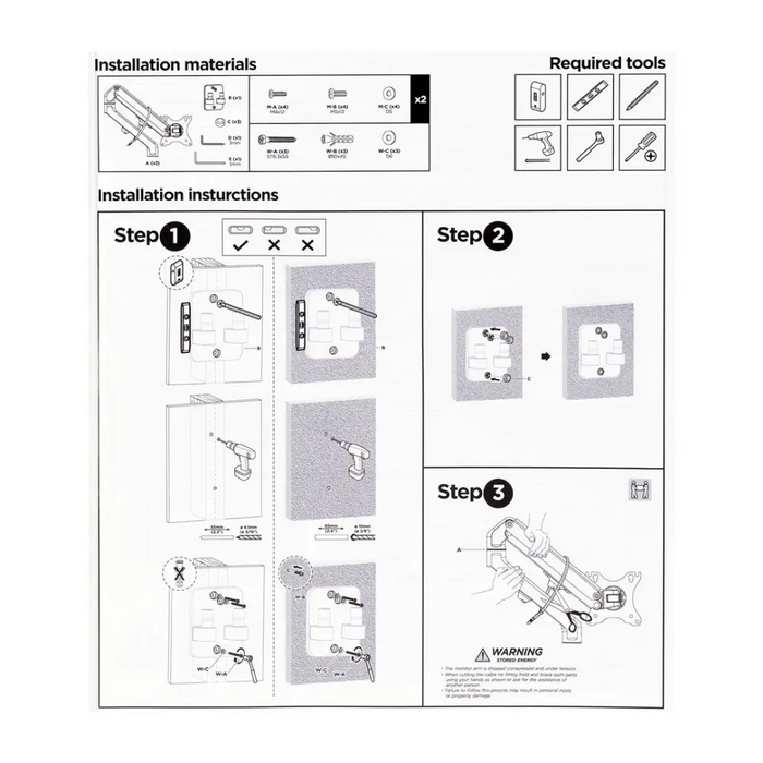 Screen Table Support GEMBIRD MA-WA2-01 17’’ 27’’ - Brackets for TVs / monitorsTVA-UCH<<<TV