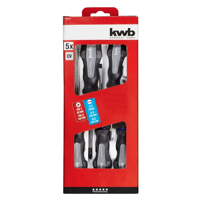 SCREWDRIVER SET 5 PIECES KWB - Комплекти отвертки<<<Ръчни инструменти<<<Инструменти и железария<<<Praktiker