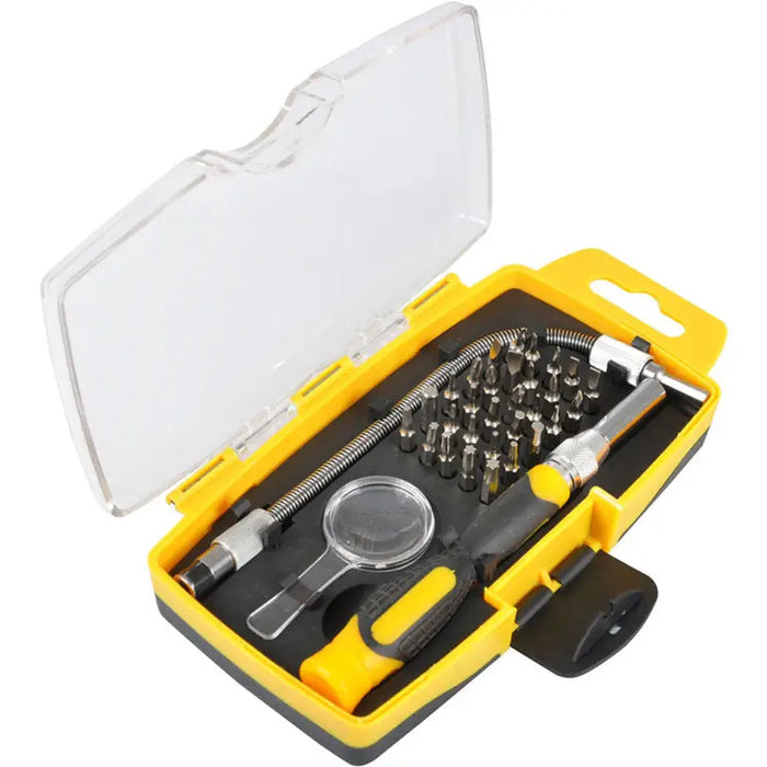 SCREWDRIVER WITH EXTENSION TIPS AND MAGNIFYING FIELDMANN FDS 1004-33R - Комплекти отвертки<<<Ръчни