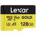 SD Memory Card Lexar LMSGOLD128G-BNNNG 128 GB - Карти с памет<<<Компютър Мрежи и компоненти<<<Компютри|