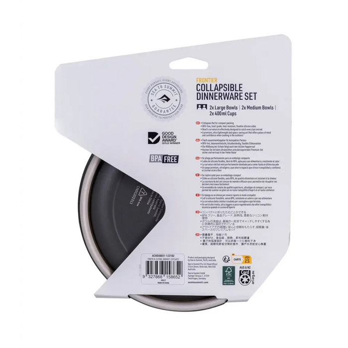 SEA TO SUMMIT Frontier UL 2P Folding Dishes Set - Crockery and cutlerySUR-NIS<<<SurvivalSUR<<<ActionPL