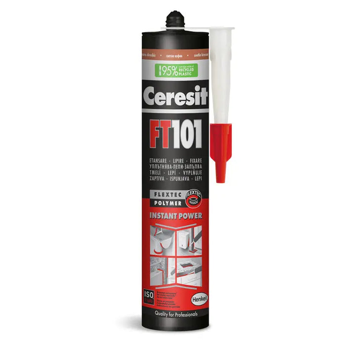 SEALANT-ADHESIVE BROWN CERESIT FT 101 - Полимерни и монтажни лепила<<<Уплътнители и фуги<<<Строителни