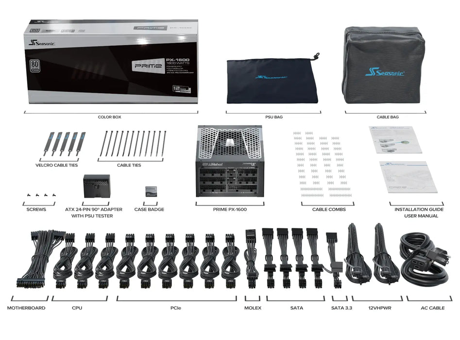 Power supply unit Seasonic PRIME PX-1600P, 1600W
