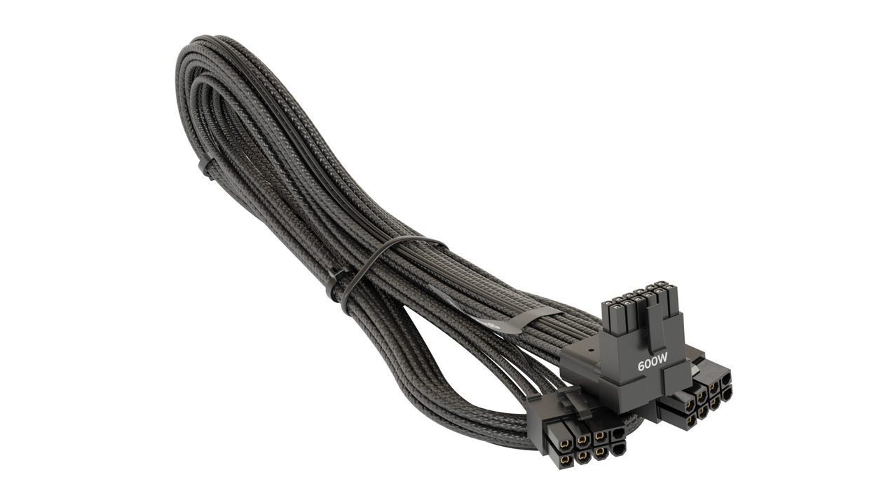 Seasonic 90° 12VHPWR 600W 16-Pin to 2x8 Pin Cable for Seasonic Power Supplies