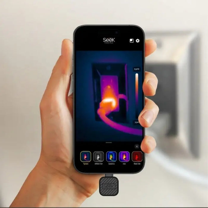 Seek Thermal CQ-ABAX thermal imaging camera Black 320 x 240 pixels - Thermal camerasURP-KTE<<<Measuring