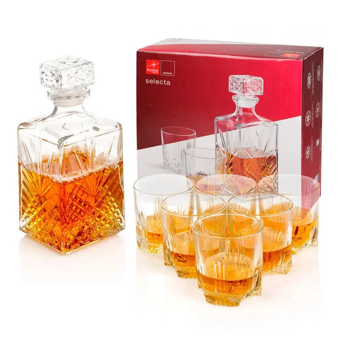 SELECTA BORMIOLI ROCCO WHISKEY SET WITH DECK - Сервизи чаши и чинии<<<Домашни потреби<<<Кухня<<<Praktiker