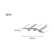 SELF-ADHESIVE DENIVELING TRANSITION STRIP DOELLKEN 58 MM. SILVER 0.90 M. - Лайстни<<<Паркет и елементи за
