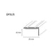 SELF-ADHESIVE L-SHAPED TRANSITION STRIP DOELLKEN 25 MM. BRONZE 0.90 M. - Лайстни<<<Паркет и елементи за монтаж<<<Подови