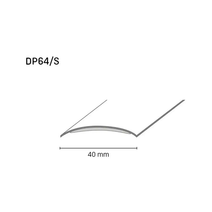 SELF-ADHESIVE TRANSITION SLAB DOELLKEN 40 MM. OAK MOCA 0.93 M. - Лайстни<<<Паркет и елементи за монтаж<<<Подови и