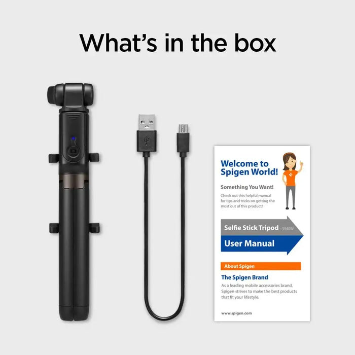 Selfie stick Spigen S540W Bluetooth with tripod - black - Photo accessories<<<HurtelXML