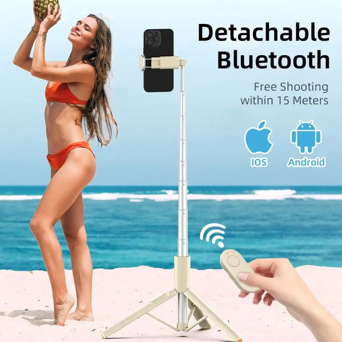 Selfie Stick Tech-Protect L09S with tripod - beige - Photo accessories<<<HurtelXML