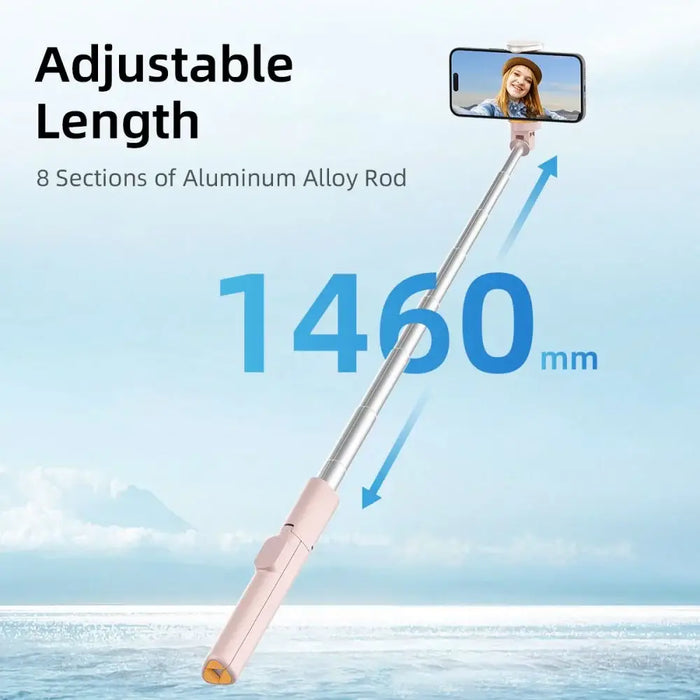 Selfie Stick Tech-Protect L09S with Tripod - Pink - Photo accessories<<<HurtelXML