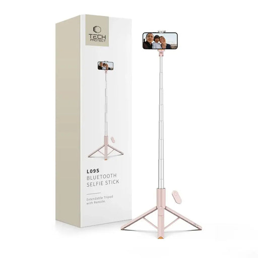 Selfie Stick Tech-Protect L09S with Tripod - Pink - Photo accessories<<<HurtelXML
