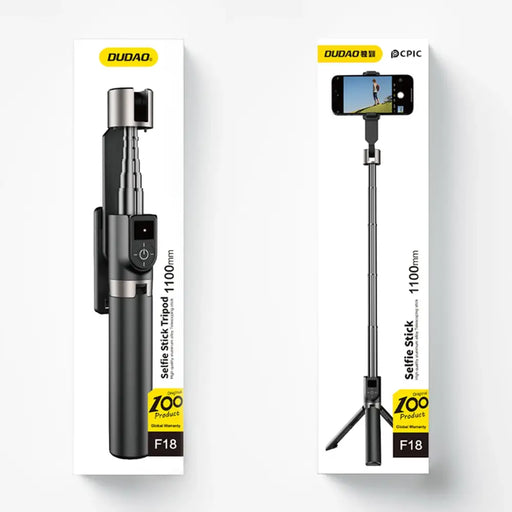 Selfie stick / telescopic pole with tripod Dudao F18B - black - Photo accessories<<<HurtelXML