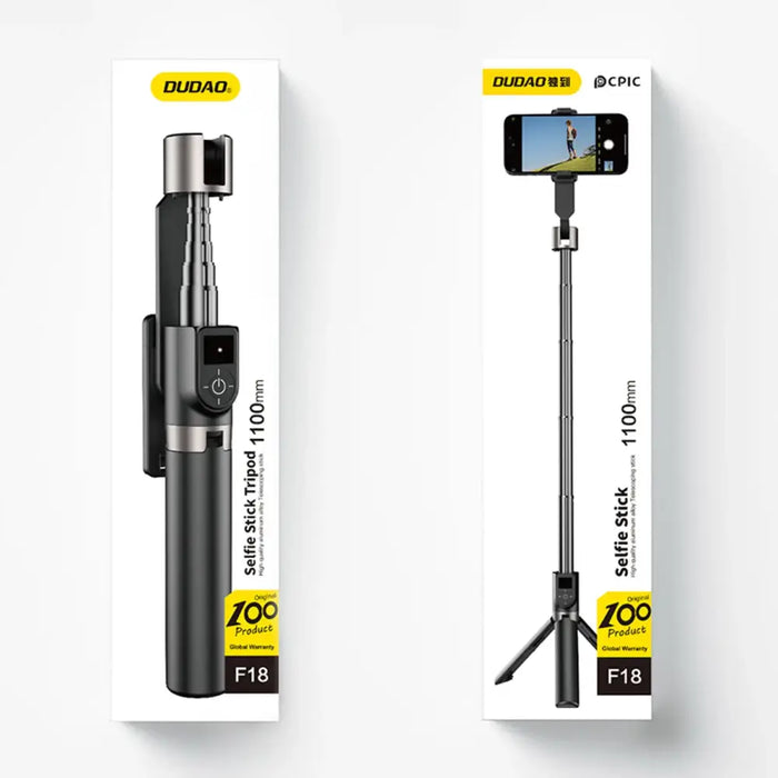 Selfie stick / telescopic pole with tripod Dudao F18B - black - Photo accessories<<<HurtelXML