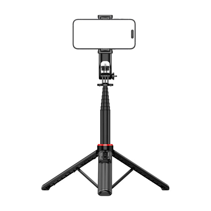 Selfie stick WC1Y2S 1.3m aluminum alloy telescopic tripod with phone holder - black - Photo accessories<<<HurtelXML