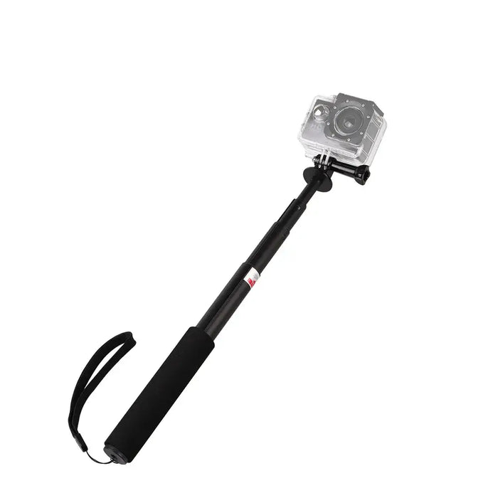 Selfie stick with camera holder - black - Photo accessories<<<HurtelXML