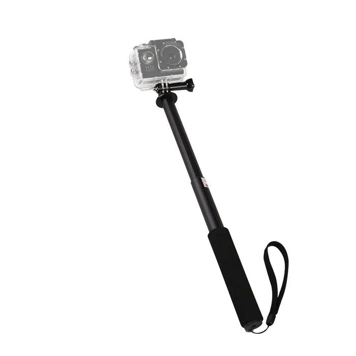 Selfie stick with camera holder - black - Photo accessories<<<HurtelXML