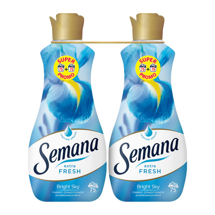 SOFTENER SEMANA 2X1.5L EXTRA FRESH BRIGHT SKY SEMANA