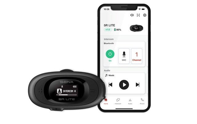 Sena 5RLITE-01D Dual Motorcycle Intercom Bluetooth 5.1 700m Black