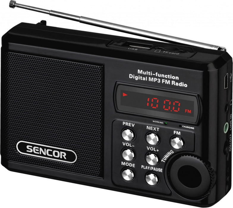 Sencor SRD215 B radio with USB/MP3 - Радиокасетофони<<<Телевизори Аудио и видео<<<TechMart
