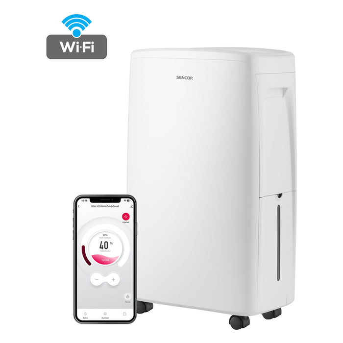 DEHUMIDIFIER SENCOR SDH 1028WH 1.50 L, WI-FI CONTROL, 43.00 dB(A)