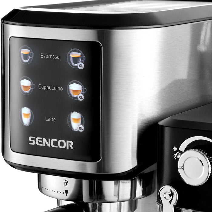 Coffee machine SENCOR SES 4910SS 1000.00 ml, AUTOMATIC CAPPUCCINO SYSTEM, 20.00 bar