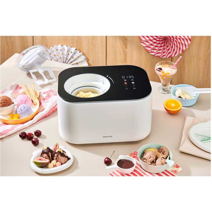 ICE CREAM MACHINE SENCOR SIC 3000WH WHITE, 100 W