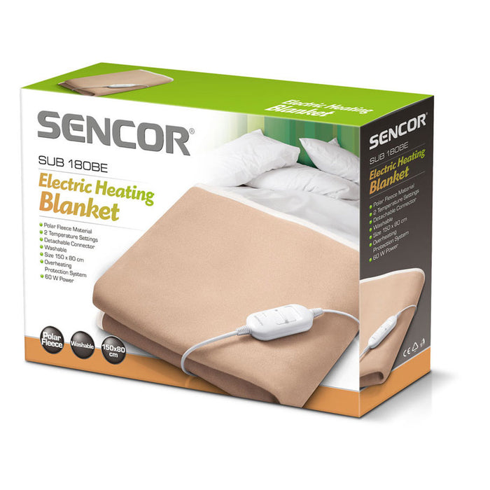 Electric blanket SENCOR SUB 181BE BEIGE, 60.0 W