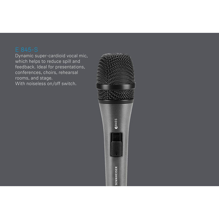 Dynamic microphone Sennheiser E845-S Black Graphite