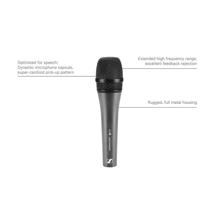 Dynamic microphone Sennheiser E845-S Black Graphite